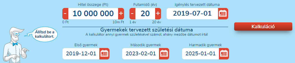 Babaváró hitel kalkulátor
