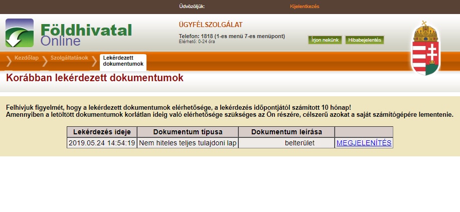 Lekérdezett ingatlanok
