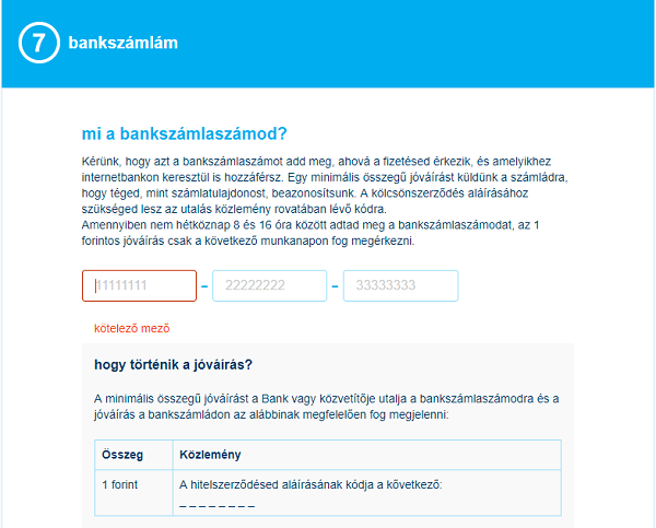 K&H Bank online hiteligénylés